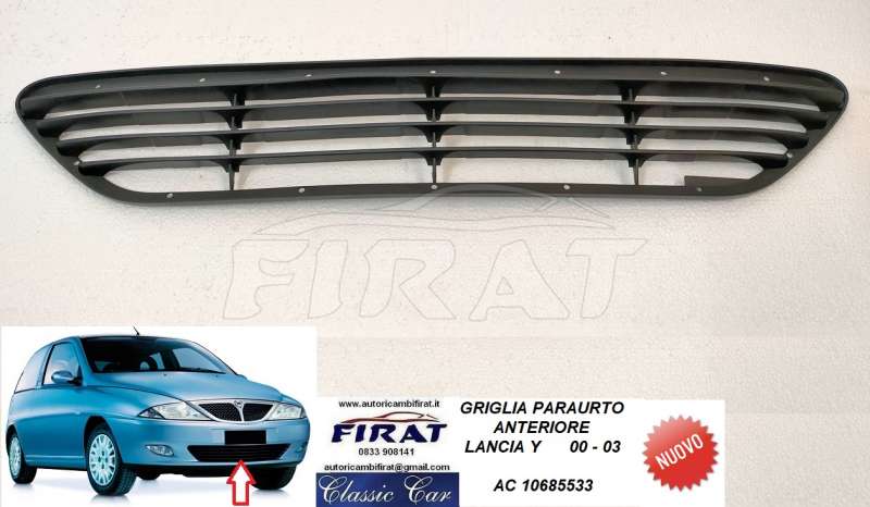 GRIGLIA PARAURTO LANCIA Y 00 - 03 ANT. (10685533)